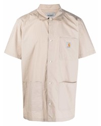 Мужская бежевая рубашка с коротким рукавом от Carhartt WIP