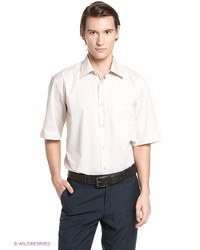 Мужская бежевая рубашка с коротким рукавом от Conti Uomo