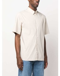 Мужская бежевая рубашка с коротким рукавом от Calvin Klein