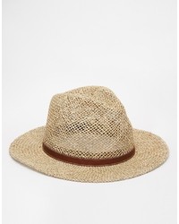 Мужская бежевая соломенная шляпа от Asos