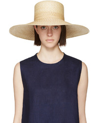 Женская бежевая соломенная шляпа от CLYDE