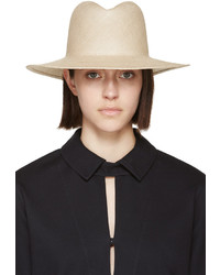 Женская бежевая соломенная шляпа от CLYDE