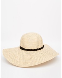 Женская бежевая соломенная шляпа от Asos
