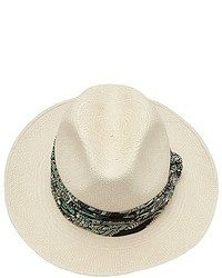 Женская бежевая соломенная шляпа от Lanvin