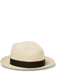 Мужская бежевая соломенная шляпа от Lock & Co Hatters