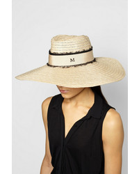 Женская бежевая соломенная шляпа