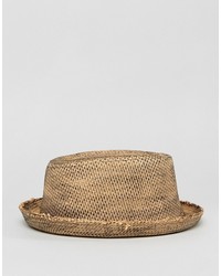 Мужская бежевая соломенная шляпа от Asos