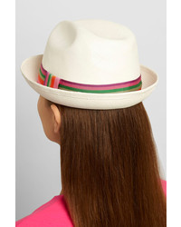 Женская бежевая соломенная шляпа от Sensi