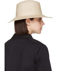 Женская бежевая соломенная шляпа от CLYDE