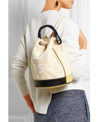 Бежевая сумка-мешок из плотной ткани от Marni
