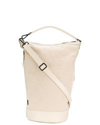 Бежевая сумка-мешок из плотной ткани от Zanellato