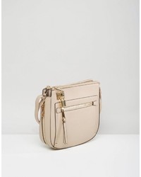 Бежевая сумка через плечо от Aldo