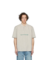Мужская бежевая футболка-поло с принтом от Han Kjobenhavn