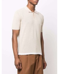 Мужская бежевая футболка-поло от Jacquemus