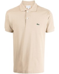 Мужская бежевая футболка-поло от Lacoste