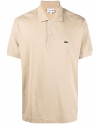 Мужская бежевая футболка-поло от Lacoste
