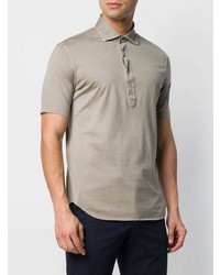 Мужская бежевая футболка-поло от Dell'oglio