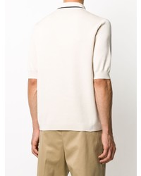 Мужская бежевая футболка-поло от Gucci