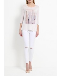 Женская бежевая футболка с длинным рукавом от Baon