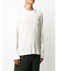 Мужская бежевая футболка с длинным рукавом от Nanushka