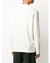 Мужская бежевая футболка с длинным рукавом от Nanushka