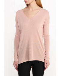 Женская бежевая футболка с длинным рукавом от Mango