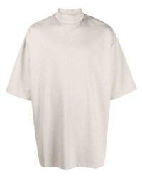 Мужская бежевая футболка с круглым вырезом с вышивкой от Gmbh