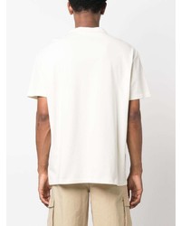 Мужская бежевая футболка с круглым вырезом с вышивкой от Polo Ralph Lauren