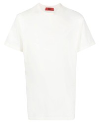 Мужская бежевая футболка с круглым вырезом с принтом от 424