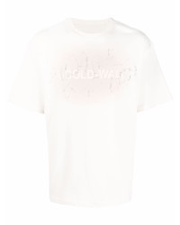 Мужская бежевая футболка с круглым вырезом с принтом от A-Cold-Wall*
