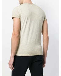 Мужская бежевая футболка с круглым вырезом с принтом от Converse