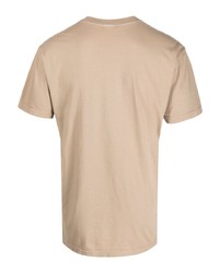 Мужская бежевая футболка с круглым вырезом с принтом от RIPNDIP