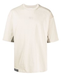 Мужская бежевая футболка с круглым вырезом с принтом от Izzue