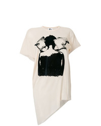 Женская бежевая футболка с круглым вырезом с принтом от Lost & Found Ria Dunn