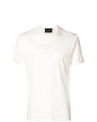 Мужская бежевая футболка с круглым вырезом с принтом от Mr & Mrs Italy