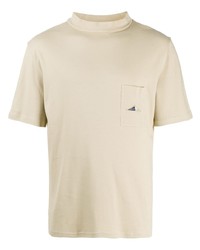 Мужская бежевая футболка с круглым вырезом от Anglozine