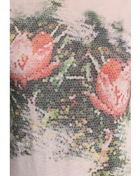 Женская бежевая футболка с круглым вырезом от Baon