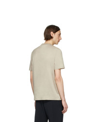Мужская бежевая футболка с круглым вырезом от Brioni
