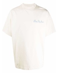Мужская бежевая футболка с круглым вырезом от BLUE SKY INN
