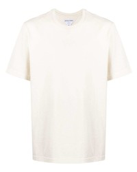 Мужская бежевая футболка с круглым вырезом от Bottega Veneta