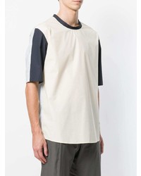 Мужская бежевая футболка с круглым вырезом от Stephan Schneider