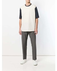 Мужская бежевая футболка с круглым вырезом от Stephan Schneider