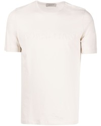 Мужская бежевая футболка с круглым вырезом от Corneliani