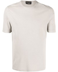 Мужская бежевая футболка с круглым вырезом от Dell'oglio