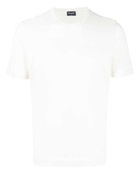 Мужская бежевая футболка с круглым вырезом от Drumohr