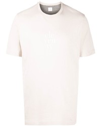 Мужская бежевая футболка с круглым вырезом от Eleventy