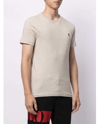 Мужская бежевая футболка с круглым вырезом от Polo Ralph Lauren