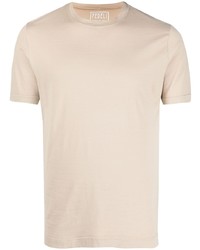 Мужская бежевая футболка с круглым вырезом от Fedeli