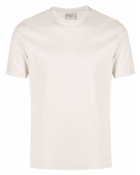 Мужская бежевая футболка с круглым вырезом от Fedeli