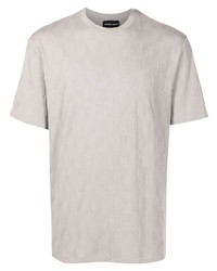 Мужская бежевая футболка с круглым вырезом от Giorgio Armani